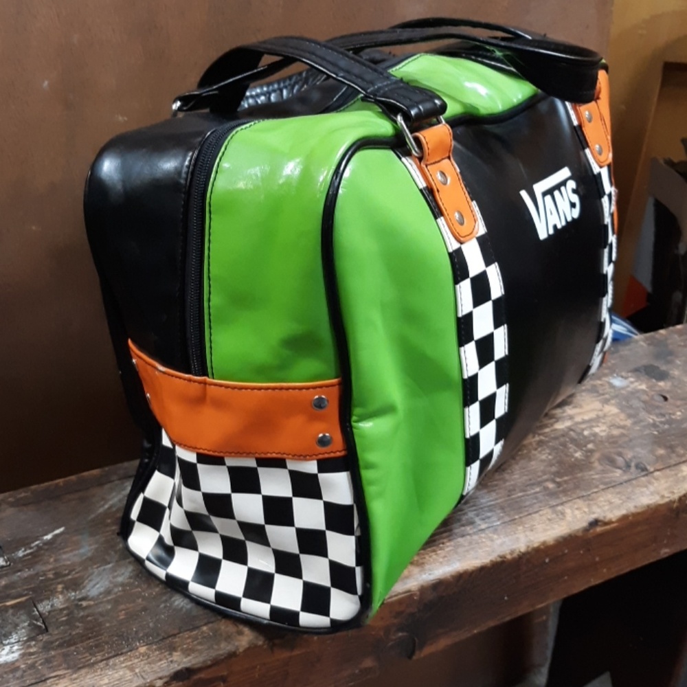 Vintage Van's neon and checkers bag - Picture 4 of 4